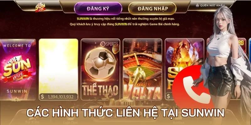 Các hình thức liên hệ tại Sunwin